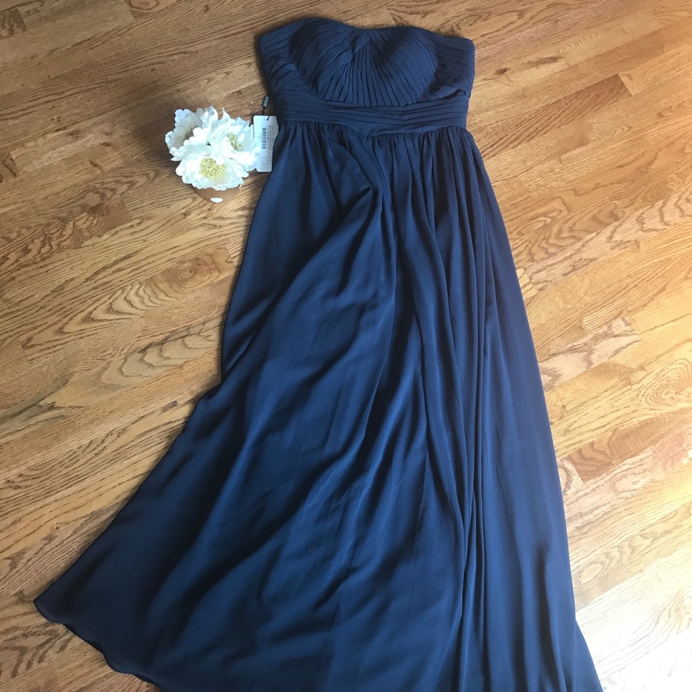Floor length evening gown, Navy, size 12 NWT